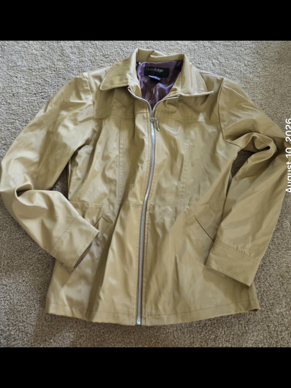 Outer Edge Tan Zip-Front Jacket